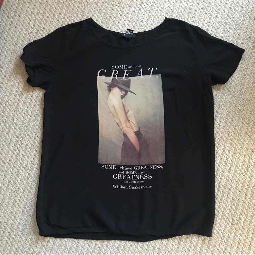 F21 Oversize Tissue Graphic Tee